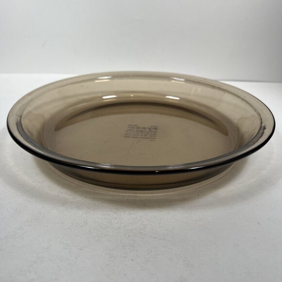PYREX #209 Pie Pan Plate Dish 9" AMBER Glass ~Made in USA - Picture 2 of 7